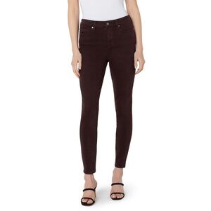Liverpool High Rise Ankle Skinny in Root Beer